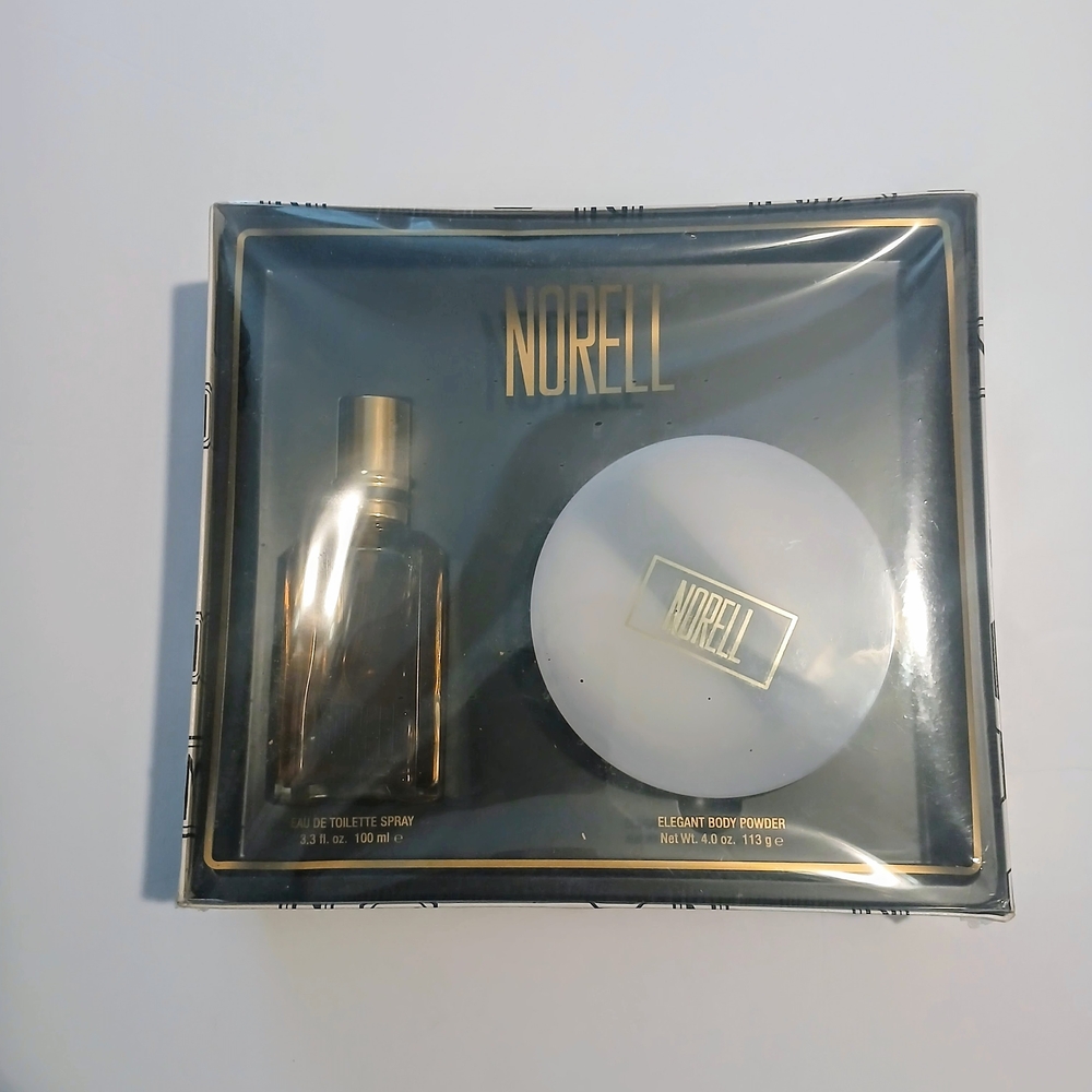 Vintage Norell Eau De Toilette Spray and Body Powder Set 3.3 fl oz and 4.0 oz